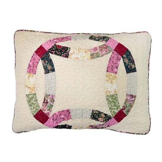 Donna Sharp Michelle Wedding Ring Quilt Or Sham Blue 4 Donna Sharp Michelle Wedding Ring Quilt Or Sham Blue - Image 4