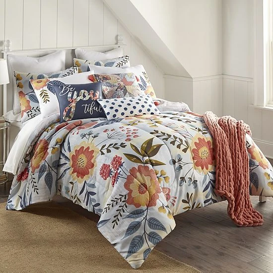 Donna Sharp Coral Crush Comforter Set With Shams 4 Donna Sharp Coral Crush Comforter Set With Shams - Image 4