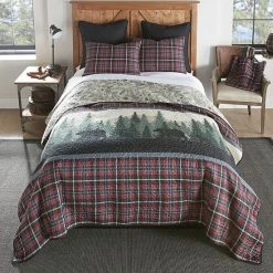 Donna Sharp Bear Journey Quilt Set With Shams Blue