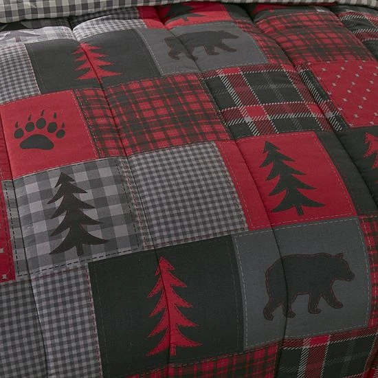 Donna Sharp Crimson Paw Comforter Set With Shams - Image 5