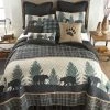 Donna Sharp Bear Walk Plaid Quilt Or Sham