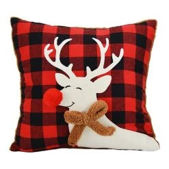 Donna Sharp Christmas Lodge Reindeer Pillow