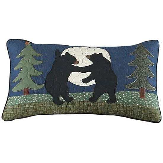 Donna Sharp Bear Dance Oblong Throw Pillow 1 Donna Sharp Bear Dance Oblong Throw Pillow