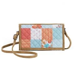 Donna Sharp Sydney Crossbody Tri-Fold Wallet Papaya