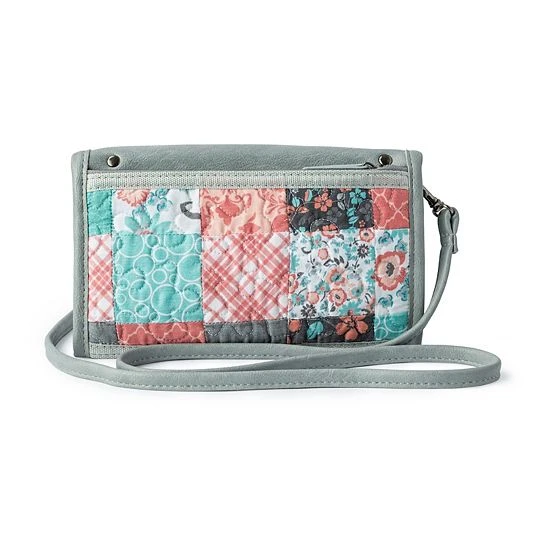 Donna Sharp Sydney Crossbody Tri-Fold Wallet Cobalt Sun - Image 3