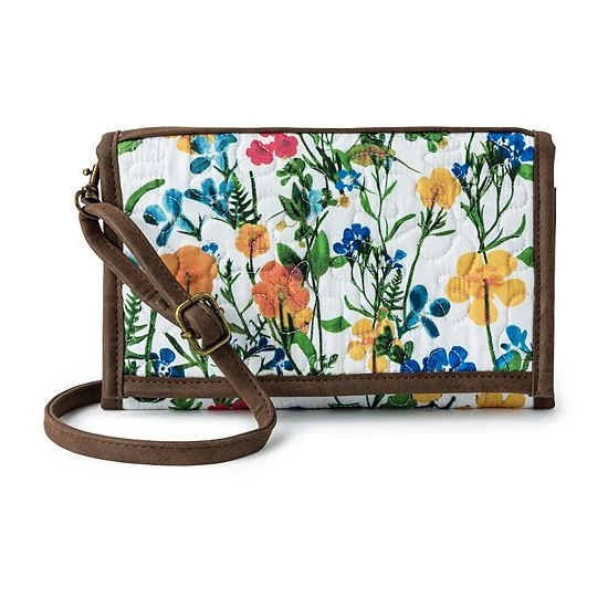 Donna Sharp Sydney Crossbody Tri-Fold Wallet Cobalt Sun - Image 6