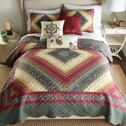Donna Sharp Spice Postage Quilt Or Sham