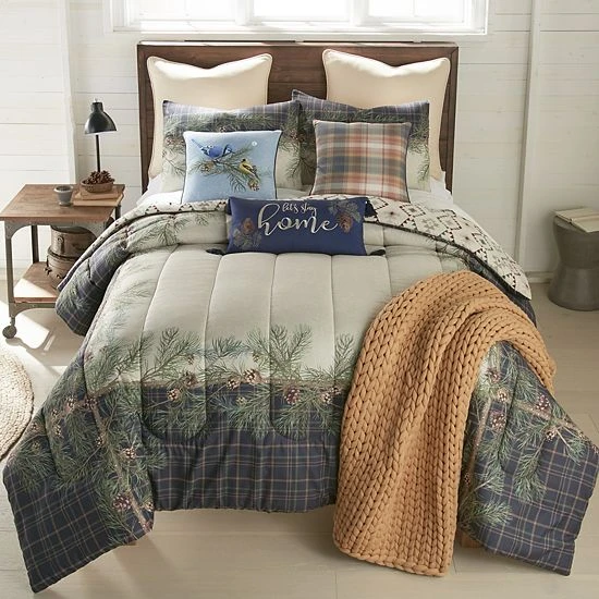 Donna Sharp Pine Boughs Comforter Set With Shams 1 Donna Sharp Pine Boughs Comforter Set With Shams