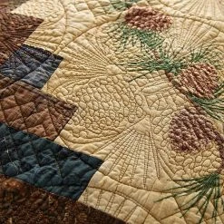 Donna Sharp Cabin Raising Pine Cone Quilt Or Sham -Donna Sharp shop unnamed file 375