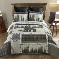 Donna Sharp Bear Panels Quilt Set With Shams
