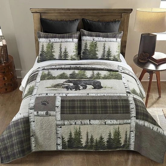 Donna Sharp Bear Panels Quilt Set With Shams 1 Donna Sharp Bear Panels Quilt Set With Shams