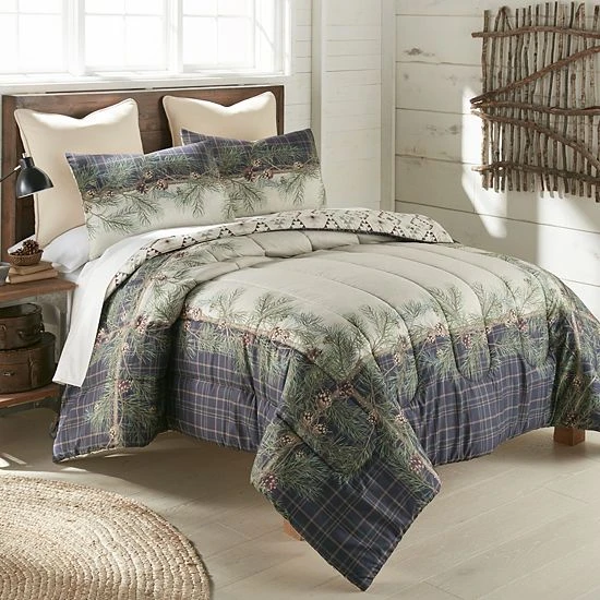 Donna Sharp Pine Boughs Comforter Set With Shams 6 Donna Sharp Pine Boughs Comforter Set With Shams - Image 6