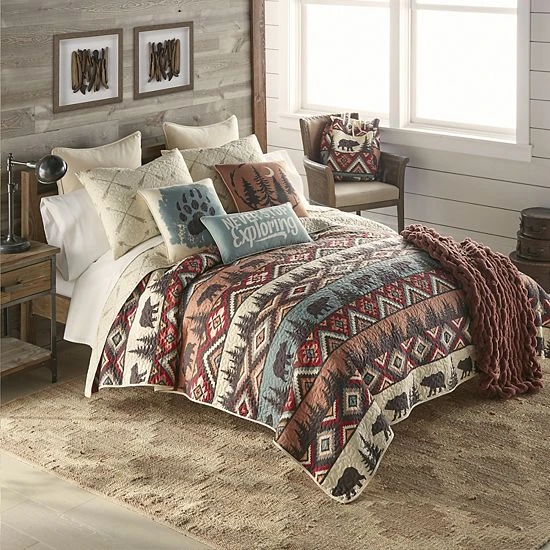 Donna Sharp Bear Totem Quilt Set With Shams 3 Donna Sharp Bear Totem Quilt Set With Shams - Image 3