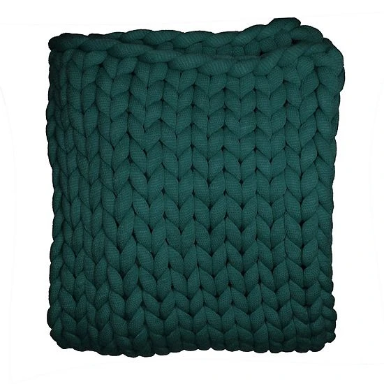 Donna Sharp Chunky Knit Throw Gold - Image 4