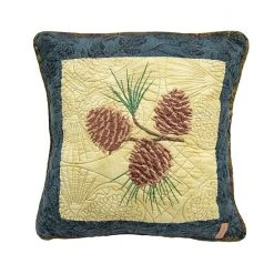 Donna Sharp Cabin Raising Pinecone Pillow