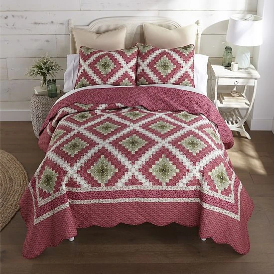Donna Sharp Sweet Melon Quilt Set With Shams 1 Donna Sharp Sweet Melon Quilt Set With Shams
