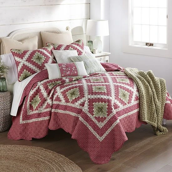 Donna Sharp Sweet Melon Quilt Set With Shams 4 Donna Sharp Sweet Melon Quilt Set With Shams - Image 4