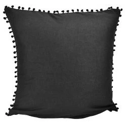 Alternative view of Donna Sharp Black Pom Pillow