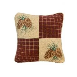 Donna Sharp Pine Lodge Patch Throw Pillow