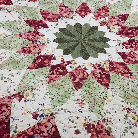 Donna Sharp Springfield Dahlia Quilt Or Sham 2 Donna Sharp Springfield Dahlia Quilt Or Sham - Image 2