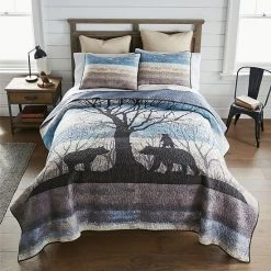 Donna Sharp Bear Hill Quilt Set With Shams