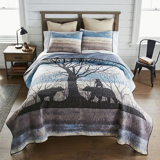 Donna Sharp Bear Hill Quilt Set With Shams 1 Donna Sharp Bear Hill Quilt Set With Shams
