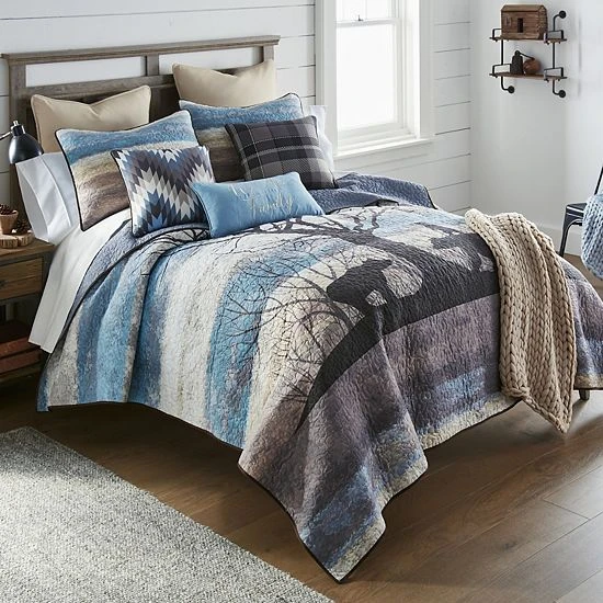 Donna Sharp Bear Hill Quilt Set With Shams 5 Donna Sharp Bear Hill Quilt Set With Shams - Image 5