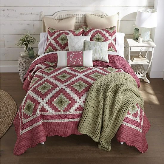 Donna Sharp Sweet Melon Diamond Pillow 2 Donna Sharp Sweet Melon Diamond Pillow - Image 2
