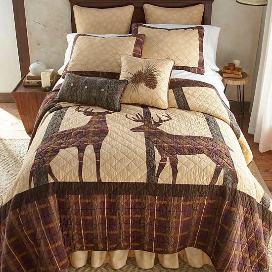Donna Sharp Brown Antler Quilt Or Sham 2 Donna Sharp Brown Antler Quilt Or Sham - Image 2