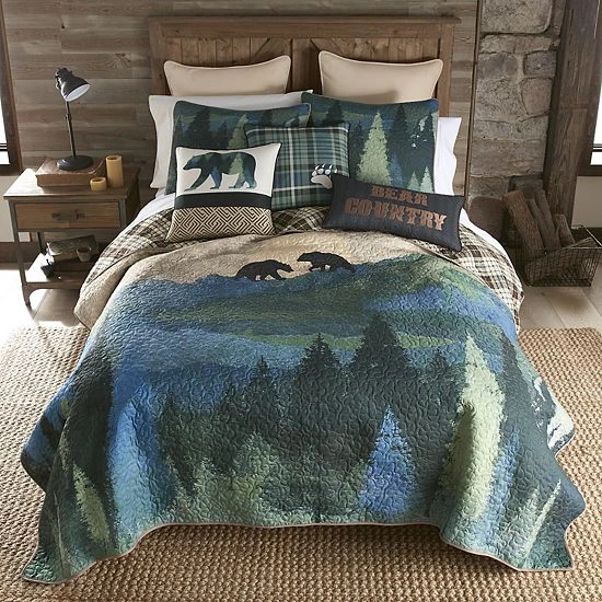 Donna Sharp Bear Ridge Quilt Set With Shams 1 Donna Sharp Bear Ridge Quilt Set With Shams