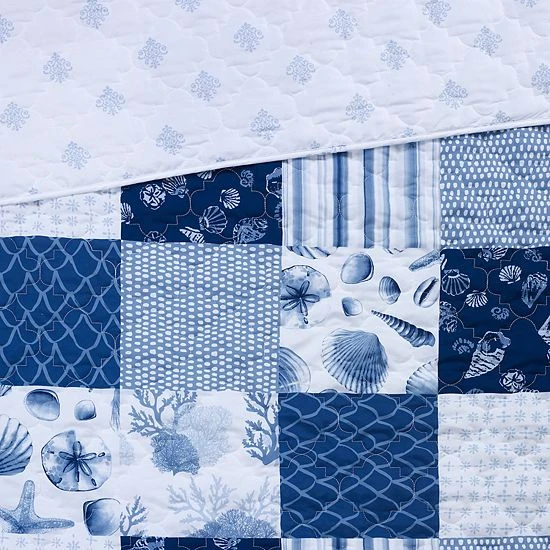 Donna Sharp Watercolor Shells Quilt Set 5 Donna Sharp Watercolor Shells Quilt Set - Image 5