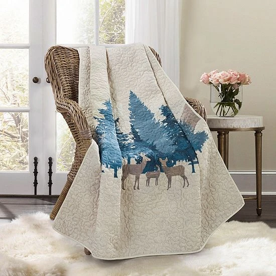 Donna Sharp Watercolor Forest Throw - Image 2