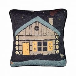 Donna Sharp Moonlit Cabin Decorative Throw Pillow